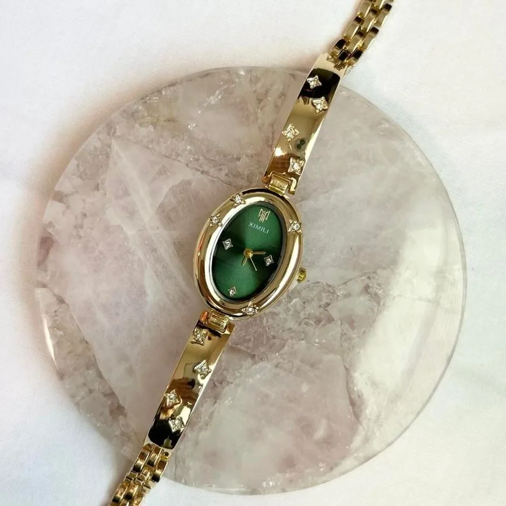Vintage Inspired Luxury Gold Tone Watch
